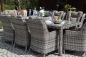 Esstischgruppe.Polyrattan Gartentisch Sitzgruppe WT-4022.C58  230cm Tisch