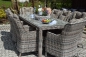 Esstischgruppe.Polyrattan Gartentisch Sitzgruppe WT-4022.C58  230cm Tisch