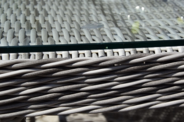 Esstischgruppe.Polyrattan Gartentisch Sitzgruppe WT-4022.C58  230cm Tisch