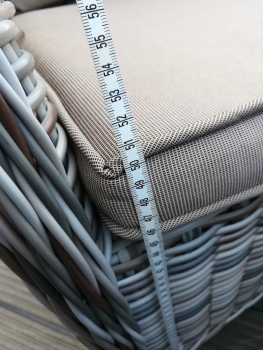 Esstischgruppe.Polyrattan Gartentisch Sitzgruppe WT-4022.C58  230cm Tisch