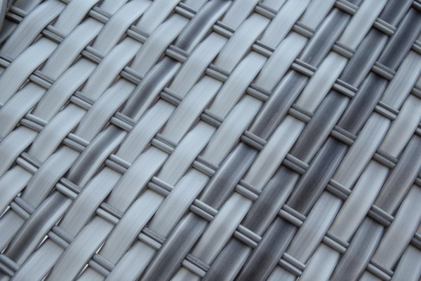 Sonneninsel WT-6001 Breitrattan 15mm grau/grau