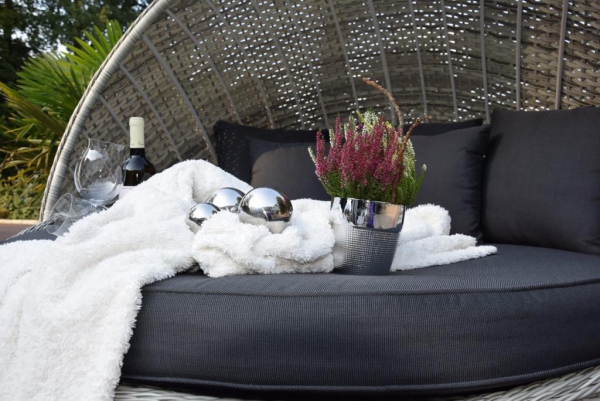 Sonneninsel WT-6001 Breitrattan 15mm grau/grau
