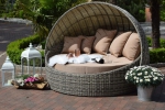 Sonneninsel WT-6001  Sand/grau Halbrundrattan