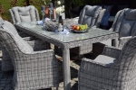 Esstischgruppe.Polyrattan Gartentisch Sitzgruppe WT-4022.C50