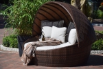 Sonneninsel Polyrattan Gartenliege